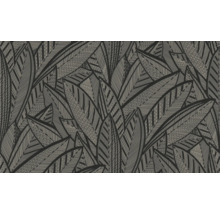 Vliestapete 39933-4 French Affair Palmenblätter schwarz glänzend