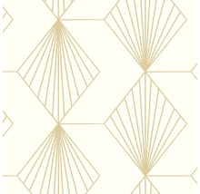 Papier peint avec motif géométrique en éventail