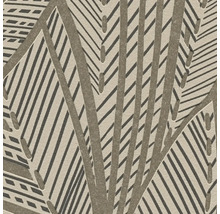 Vliestapete 39933-2 French Affair Palmenblätter beige glänzend