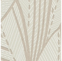 Vliestapete 39933-3 French Affair Palmenblätter grau glänzend