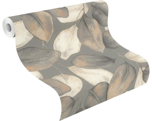 Rouleau de papier peint à motif de feuilles