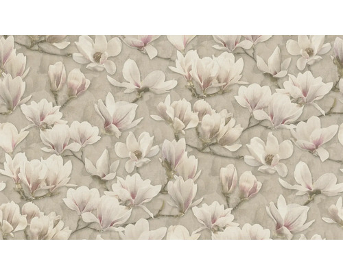 Tapete mit Magnolienblütenmuster