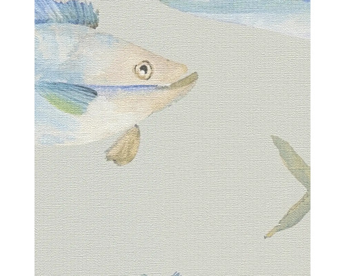 Tapete mit Fisch- und Seesternmuster