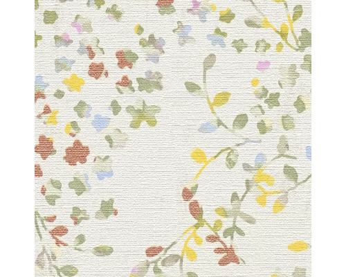 Tapete mit Blüten und Blättern