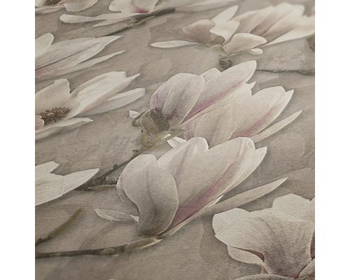 Tapete mit Magnolienblütenmuster