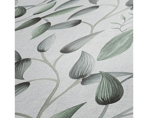 Nahaufnahme der Tapete mit Blattmuster