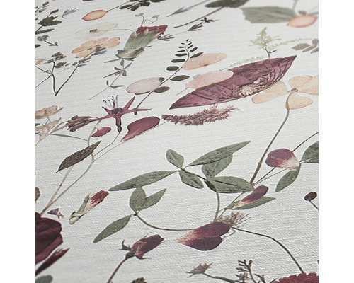 Nahaufnahme einer Tapete mit Blumenmuster