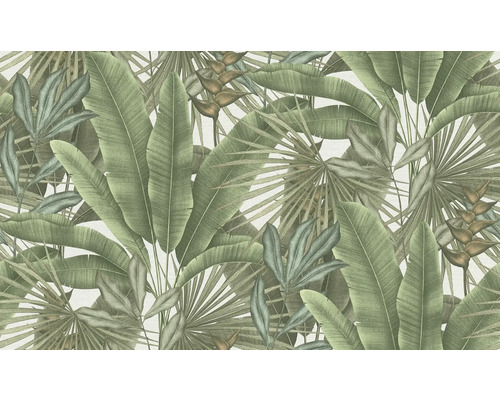 Papier peint avec motifs de plantes tropicales