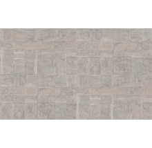 Papier peint intissé 39671-2 Stories of Life 3D aspect dalles beige argent