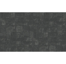 Papier peint intissé 39671-4 Stories of Life 3D aspect dalles noir argent