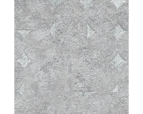 Mur en béton gris avec motif losanges