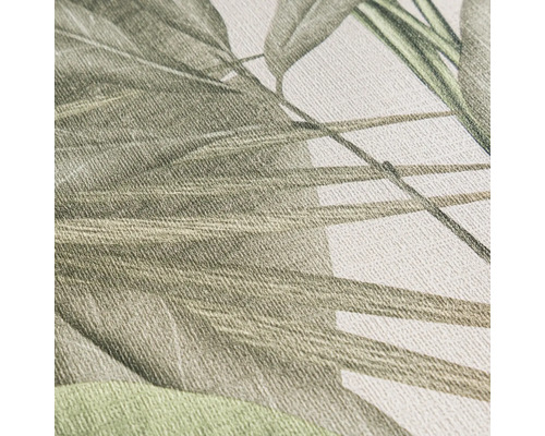 Gros plan d''un papier peint avec motif de plantes