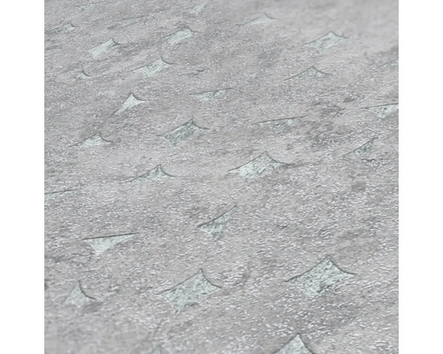 Gros plan d''un papier peint vinyle gris avec motif