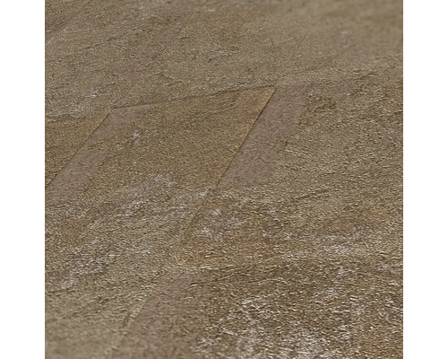 Nahaufnahme von verlegten Vinylbodenplatten mit Steindekor