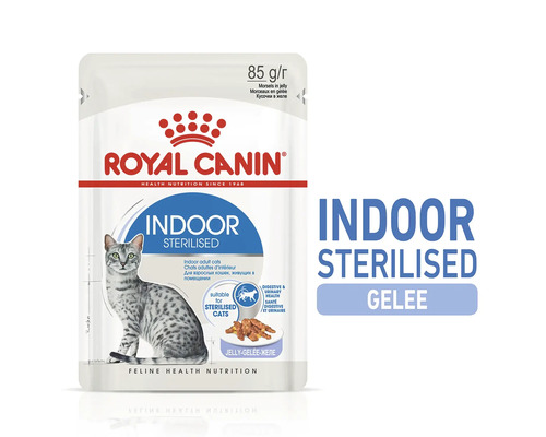 Royal Canin Aliment pour chat Indoor Sterilised en sachet de 85 grammes