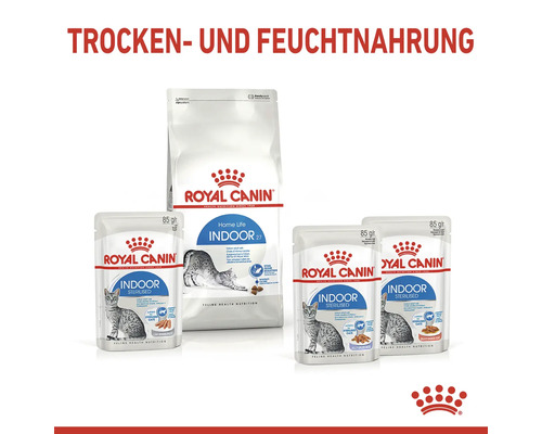 Aliments pour chats d''intérieur Royal Canin, aliments secs et humides