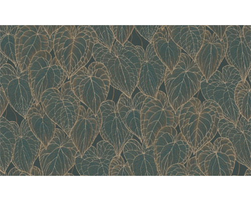 Papier peint à motif de feuilles