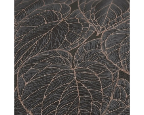 Gros plan d''un papier peint à motif de feuilles