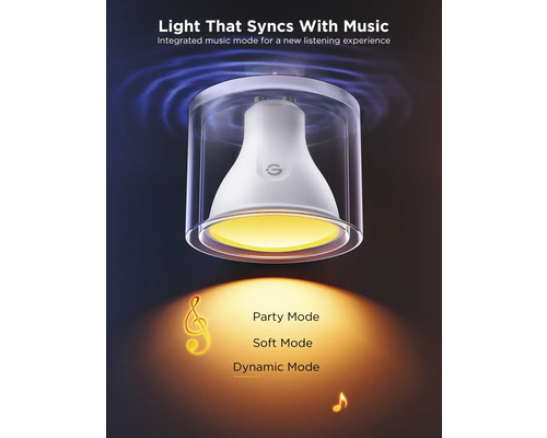Ampoule intelligente avec fonction de synchronisation musicale