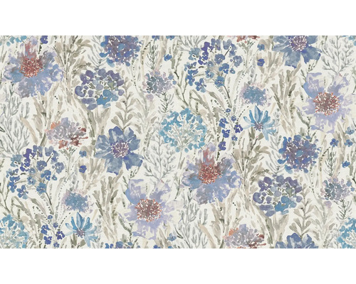 Tapete mit floralem Aquarellmuster