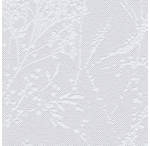 Papier peint gaufré blanc avec motif de plantes pour la décoration murale