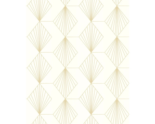 Tapete mit geometrischem Fächer- und Rautenmuster