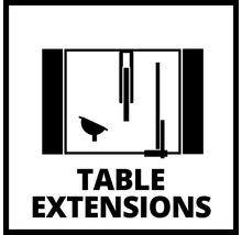 Symbole pour rallonges de table