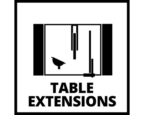 Symbole pour rallonges de table