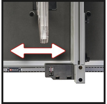 Logo Einhell sur scie circulaire sur table avec fonction coulissante