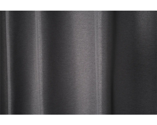 Rideau en tissu gris texturé