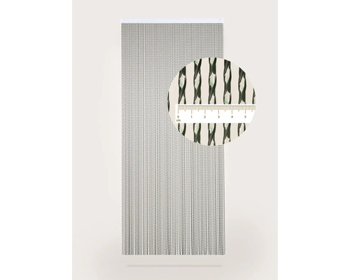 Store déco à fils avec vue détaillée et échelle de mesure