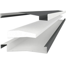 Dachrandabschlusssystem mit Metalleindeckung und Isolierung
