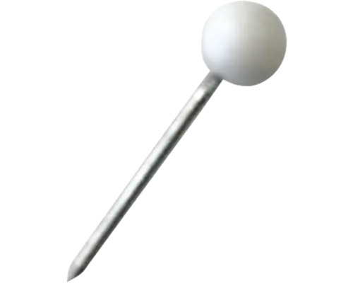 Reißzwecke mit kugelförmigem Kopf