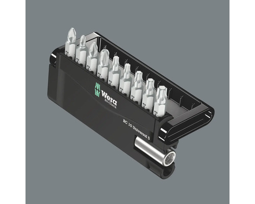 Wera Bit-Check avec différents embouts de tournevis