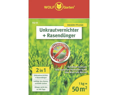 Wolf Garten Désherbant plus engrais pour gazon, paquet