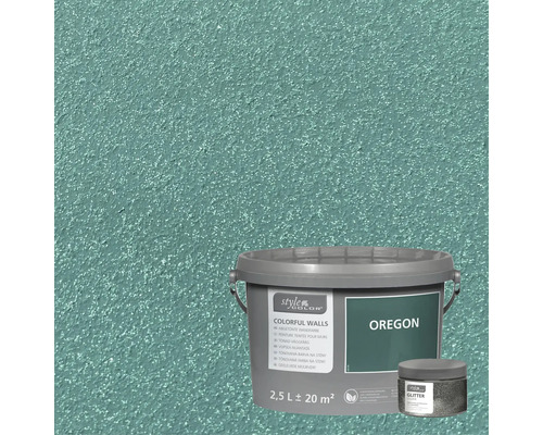 Seau de peinture murale et paillettes pour l''intérieur