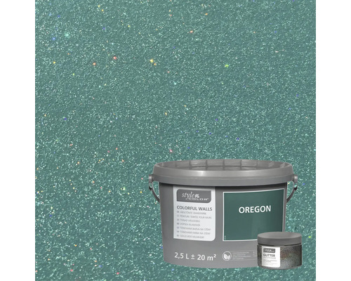 Style Color Oregon peinture murale à paillettes, pot de 2,5 litres