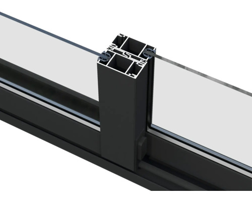 Detailansicht eines Fensters mit Rahmenprofil