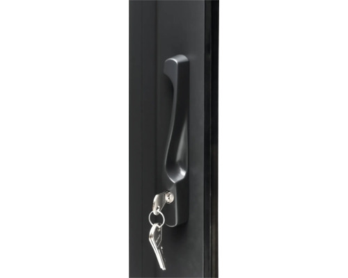 Türbeschlag mit Schlüssel im Schloss