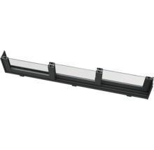 Clôture métallique avec insert en verre