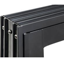 Vue détaillée d''un cadre en aluminium