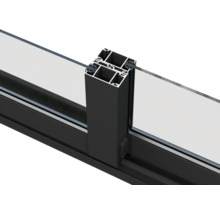 Detailansicht eines Fensterprofils mit Verglasung