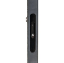 Schließmuschel mit Griff und Drehknauf für eine Tür