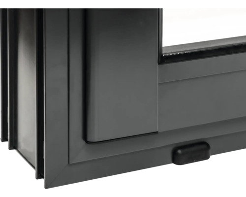 Detailansicht eines Kunststofffensters