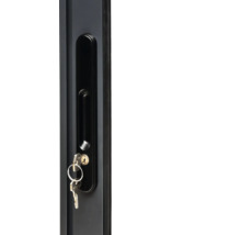 Garniture de porte avec serrure et clés