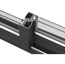 Detailansicht eines Schiebefensterrahmens