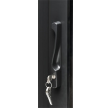 Poignée de porte avec clé dans la serrure