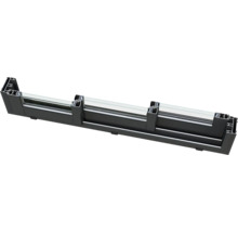 Coupe transversale d''un châssis de fenêtre en aluminium avec vitrage