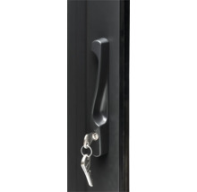 Poignée de porte avec clé dans la serrure