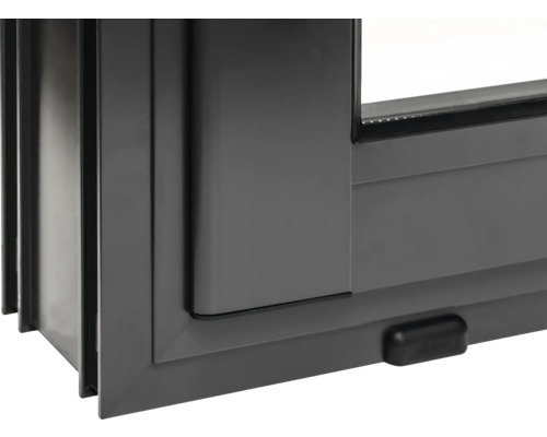 Gros plan d''une fenêtre grise